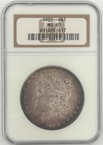 1900 P Morgan Silver Dollar $1 NGC MS65
