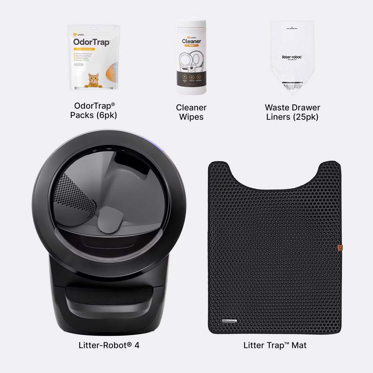 Whisker Litter-Robot Smart App-Controlled Self-Cleaning Litter Box Core 