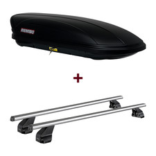 Dachbox Menabo Marathon 400 + Dachträger Menabo für Audi A4 Limousine 8E/B7 neu