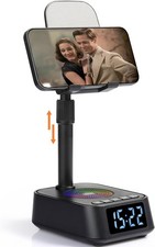 Adjustable Phone Stand Bluetooth Speaker Holder for Kitchen Desk Bedroom Clock
