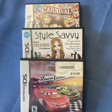 Nintendo DS Cases CASE AND MANUALS ONLY Bundle Lot of 3. Carnival, Cars, Savvy