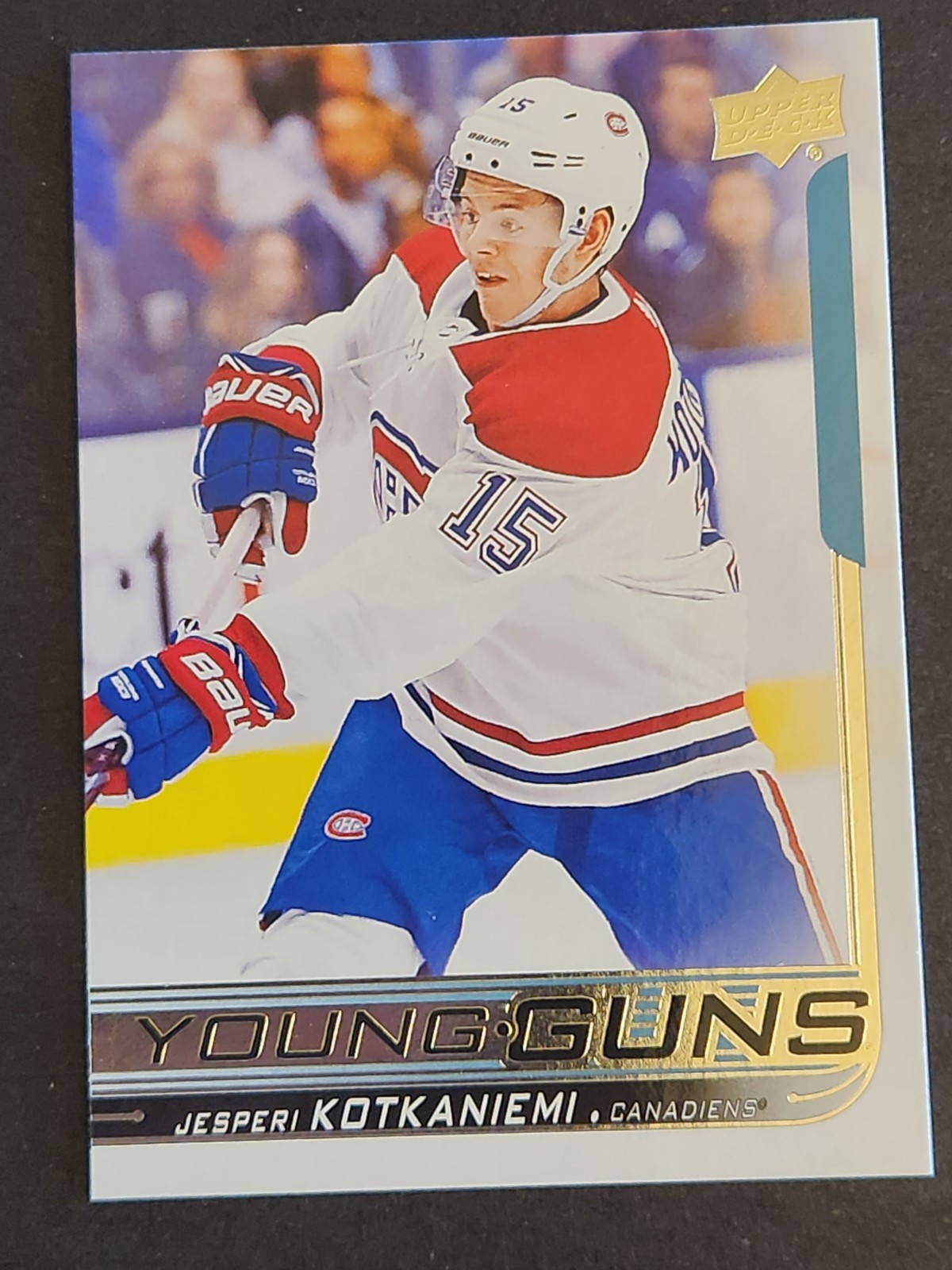 JESPERI KOTKANIEMI #249 2018-19 Upper Deck YOUNG GUNS RC CANADIENS/HURRICANES