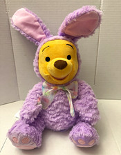 Disney Winnie the Pooh Easter Bunny Plush 15" Purple 2022 NWT