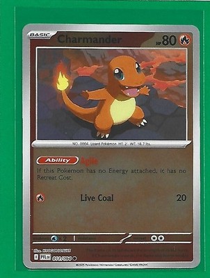 Charmander 011/094 Me02: Phantasmal Flames Reverse Holo
