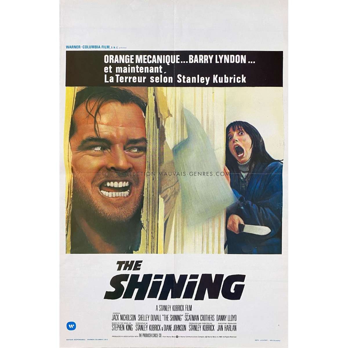 THE SHINING Movie Poster - 14x21 in. - 1980 - Stanley Kubrick