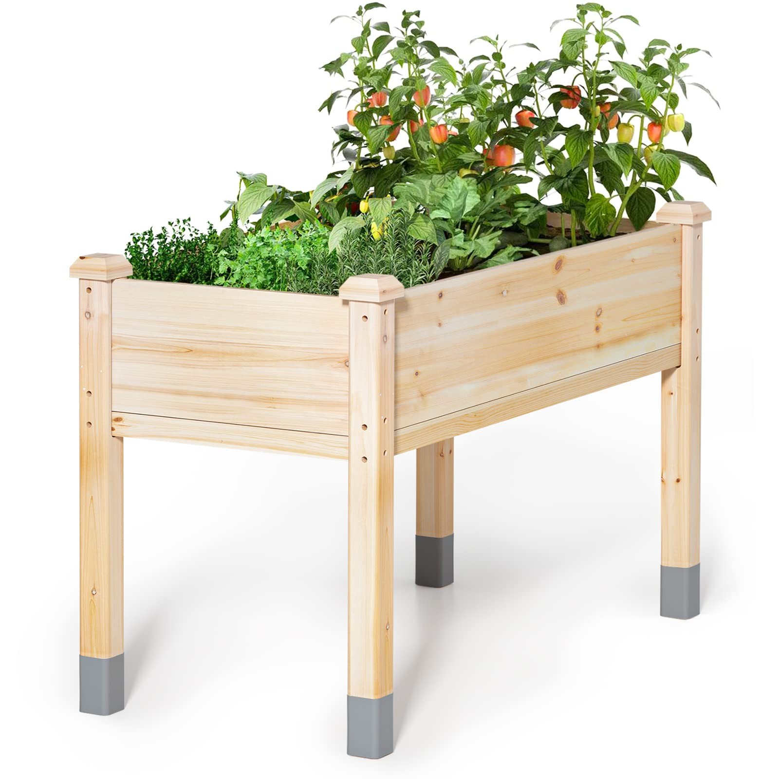 MIXC WOODEN RAISED GARDEN BED WITH LEGS 32 L X 16 W