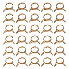 30Pcs 19mm ID Double Wire Spring Hose Clamp Spring Clips Clamps