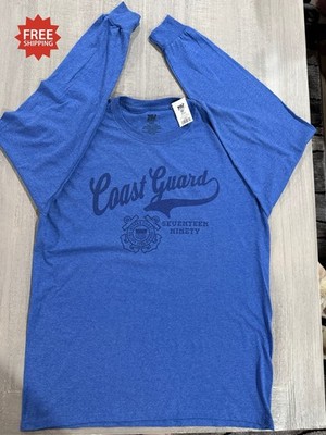USCG U.S. Coast Guard  SEVENTEEN NINETY  Blue Heather Long Sleeve T-Shirt -Sz XL