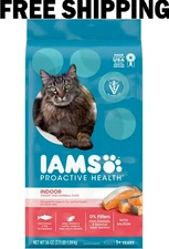 Iams Proactive Health Adult Indoor Weight & Hairball Care Dry Cat Food with Salm