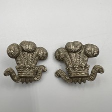 Genuine Prince Of Wales Feathers Collar Badges