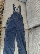 NWT BRAND NEW WOMEN'S Dickies Bib Women s Overalls Denim Relaxed Small