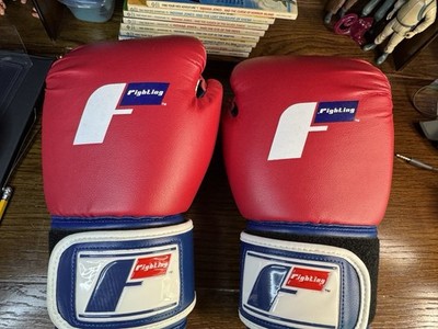 Fighting Sports Training Sparring Boxing Gloves Red White Blue Men s 14 oz