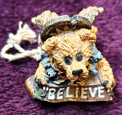 1999 Boyds Bears & Friends Bearstone Ariel  Angel Christmas Ornament Believe