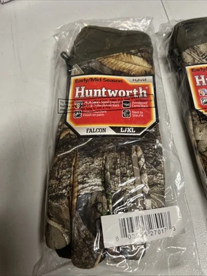 Huntworth Gloves Falcon Camo Hybrid Early/Mid Season L/XL