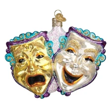 Old World Christmas Blown Glass Ornament, Comedy and Tragedy