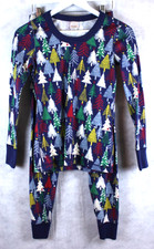 Hanna Andersson Twinkly Trees Pajama Set Size Small Organic Cotton Winter Cozy