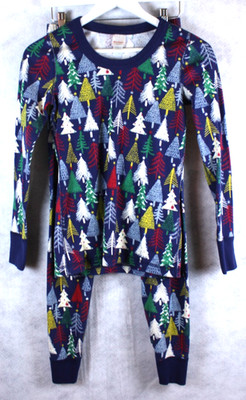 Hanna Andersson Twinkly Trees Pajama Set Size Small Organic Cotton Winter Cozy