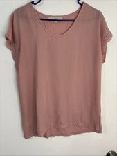 LOFT Pink Sleeveless Business Blouse