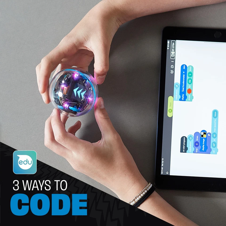 Sphero Bolt+: Coding & AI Learning Robot – Program with Draw, Blocks, Pyth - Image 4 of 4