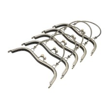 5pcs Metal Purse Frames 19x14.7cm for DIY Crafters Designers Restore Handbags
