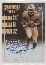 2016 Contenders Rookie RPS Championship Ticket Sepia /99 Kenyan Drake Auto 3pb