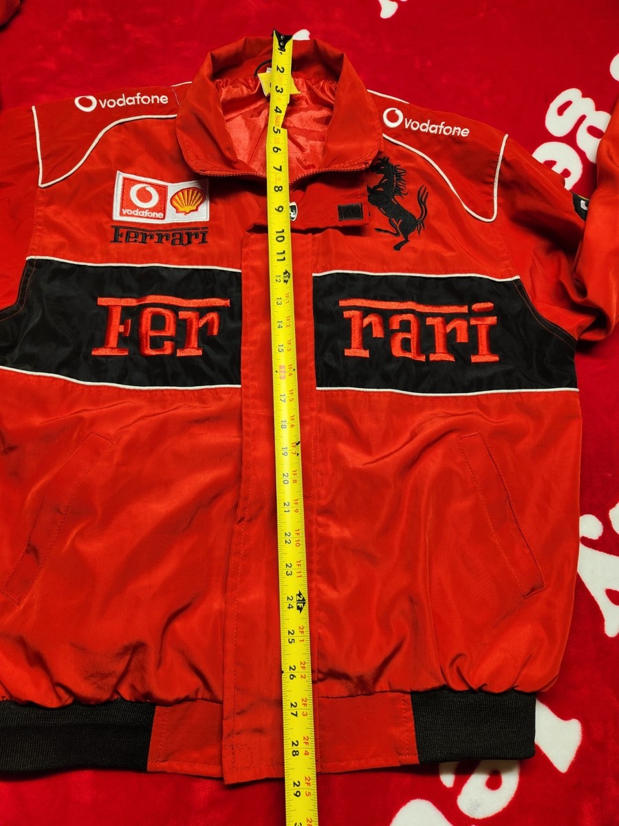 Ferrari レッド ジャケット Ferrari Racing Jacket │ Vintage Red F1 Streetwear │ Free