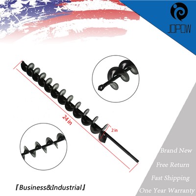 Garden Plant Flower Bulb Auger Rapid Planter 2'' x24'' For 3/8in Hex Drive Drill