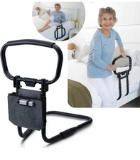 Sturdy Bed Rails for Elderly Adults Safety-Free Motion Light Storage Bag