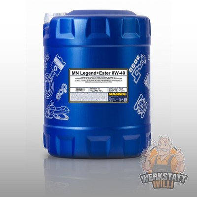 10L LITER MANNOL LEGEND+ESTER | 0W-40 MOTORÖL für BMW MERCEDES VW AUDI SEAT OPEL