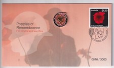 AUSTRALIAN PNC: 2023 POPPIES OF REMEMBRANCE SERVICE & SACRIFICE MEDALLION #M2849
