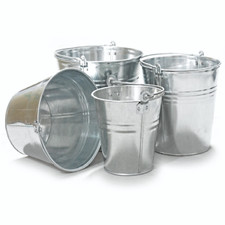 Metalleimer verzinkt 5-15 Liter Zinkeimer Eimer Wassereimer Baueimer Dekoeimer