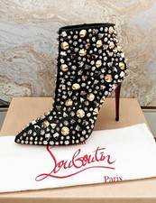 Christian Louboutin So Full Kate Multicolor Calfskin Leather Ankle Boots