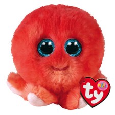 TY Puffies Beanie Balls SHELDON Octopus 3" Plush NEW
