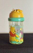 Vintage Disney WINNIE THE POOH Glitter Sippy Cup with Tigger, Eeyore  Piglet