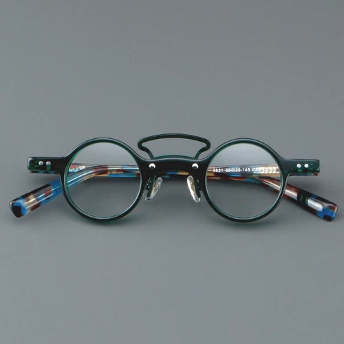 Acetat Retro Japanische Runde Lesebrille Herren Damen Lesebrille Brillengestell - Bild 5 von 18