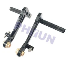 2Pc Aluminum Adjustable Racing Go Kart Pedals Brake & Accelerator Foot Lever Set