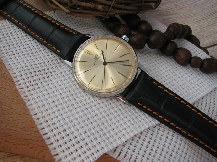 LUCH часы винтажный золотой свет советский механические наручные мужские Русский СССР пилот De - Изображение 2 из 4