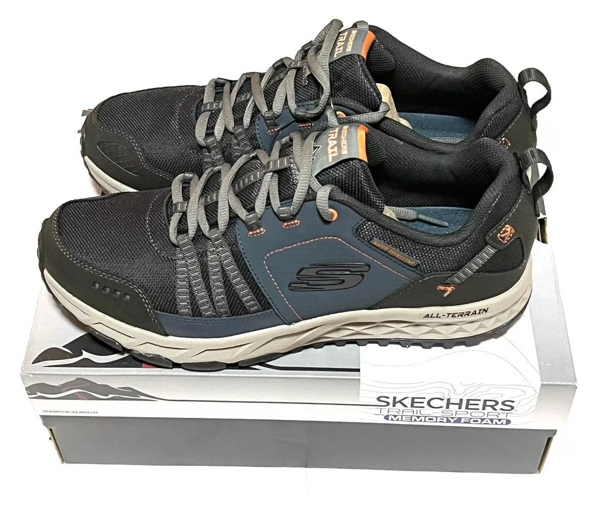 Skechers Men&#039;s Trail Sport Memory Foam Sneakers Escape Plan Hiking Shoe 13