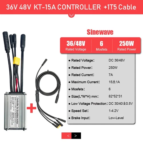 36V 250W 350W 48V 500W 750W 1000W 1500W Wasserdicht Brushless E-Bike Controller - Bild 25 von 45