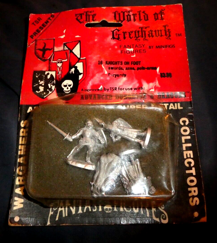 TSR Minifigs World of Greyhawk   KNIGHTS ON FOOT  - Dungeons & Dragons  16
