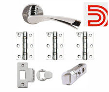 Smart Privacy Door Handle Pack (With Hinges and Latch) Dale Hardware