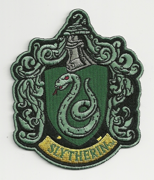 HARRY POTTER House of Slytherin Large Crest Logo Embroidered Iron-On