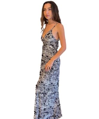 sachin and babi light blue dress Women's Black And White Gown main image 0