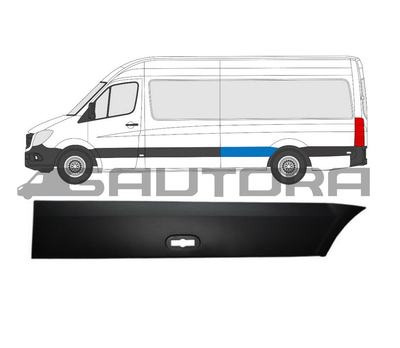 For Mercedes Sprinter 2006-2018 / VW Crafter 06-17 LWB Left Side Moulding  Trim | eBay