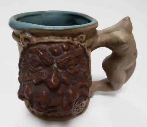 Vtg 1971 James Rumph Ogre Face Nude Headless Maiden Studio Pottery Mug Stein