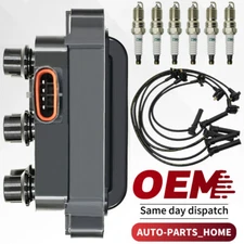 Ignition Coil & 6 Spark plug & 6 wire For Ford Explorer Sport Trac V6 4.0l FD480