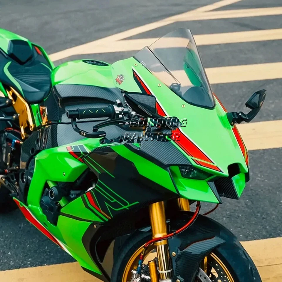 Rearview Mirrors With Turn Signals LED For Kawasaki NINJA 650 400 ZX-6R ZX10R - Image 4 of 4