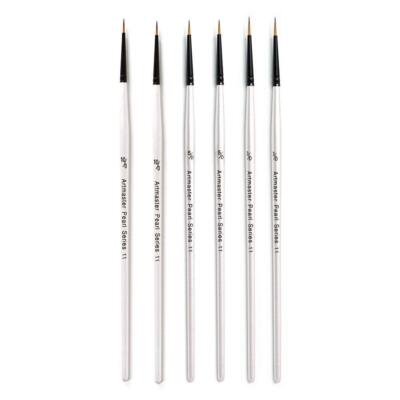 Artmaster Pearl Watercolour Fine Detail Miniature Paint Brush Set of 6 ...