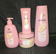 NEW Unused Dove X Crumbl COMPLETE Set Of 4 Lemon Glaze Limited Edition