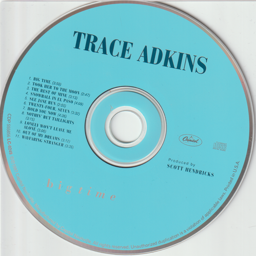 Trace Adkins Bigtime CD!!!! - Picture 3 of 3